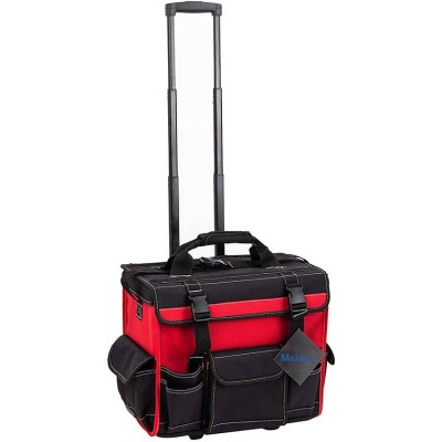 Custom Tote Tool Bags Organizer Trolley Wheels Big Capacity Rolling Tool Storage Bag